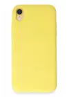 Newface Apple iPhone XR Kılıf First Silikon - Sarı