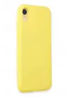 Newface Apple iPhone XR Kılıf First Silikon - Sarı