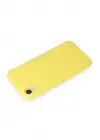 Newface Apple iPhone XR Kılıf First Silikon - Sarı