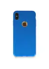 Newface Apple iPhone XS Max Kılıf First Silikon - Mavi