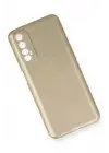Newface Realme 7 Kılıf First Silikon - Gold