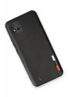 Newface Realme C11 2021 Kılıf Loop Deri Silikon - Siyah