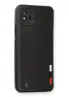 Newface Realme C11 2021 Kılıf Loop Deri Silikon - Siyah