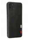 Newface Realme C11 Kılıf Loop Deri Silikon - Siyah