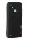 Newface Realme C21 Kılıf Loop Deri Silikon - Siyah