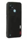 Newface Realme C21 Kılıf Loop Deri Silikon - Siyah