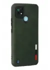 Newface Realme C21 Kılıf Loop Deri Silikon - Yeşil