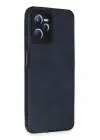 Newface Realme C35 Kılıf Loop Deri Silikon - Lacivert