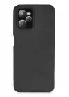 Newface Realme C35 Kılıf Loop Deri Silikon - Siyah