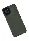 Newface Samsung Galaxy A03 Kılıf Loop Deri Silikon - Yeşil