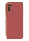Newface Samsung Galaxy A03S Kılıf Volet Silikon - Kırmızı