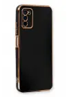 Newface Samsung Galaxy A03S Kılıf Volet Silikon - Siyah