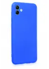 Newface Samsung Galaxy A04 Kılıf First Silikon - Mavi