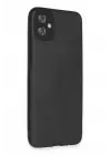 Newface Samsung Galaxy A04E Kılıf Loop Deri Silikon - Siyah