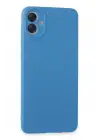 Newface Samsung Galaxy A05 Kılıf First Silikon - Mavi