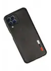 Newface Samsung Galaxy M33 Kılıf Loop Deri Silikon - Siyah