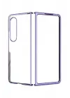 Newface Samsung Galaxy Z Fold 4 Kılıf Fold Element Kapak - Mor