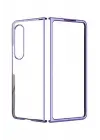Newface Samsung Galaxy Z Fold 4 Kılıf Fold Element Kapak - Mor