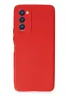 Newface Tecno Camon 18 Kılıf First Silikon - Kırmızı
