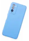 Newface Tecno Camon 18 Kılıf First Silikon - Mavi