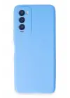 Newface Tecno Camon 18 Kılıf First Silikon - Mavi