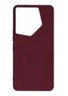 Newface Tecno Camon 20 Pro 5G Kılıf First Silikon - Bordo