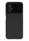 Newface Xiaomi Poco M5 Kılıf Loop Deri Silikon - Siyah