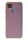 Newface Xiaomi Redmi 9C Kılıf Volet Silikon - Mor