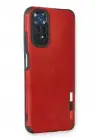 Newface Xiaomi Redmi Note 11 Kılıf Loop Deri Silikon - Kırmızı