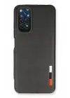 Newface Xiaomi Redmi Note 11 Kılıf Loop Deri Silikon - Siyah