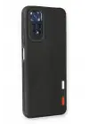 Newface Xiaomi Redmi Note 11 Kılıf Loop Deri Silikon - Siyah