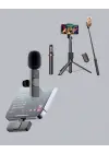 NPL2S TRİPOT +K11 YAKA MİKROFONU SET