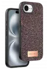 Onegif Apple iPhone 16E Bright Simli Kapak - Derin Mor