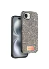 Onegif Apple iPhone 16E Bright Simli Kapak - Gold