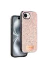 Onegif Apple iPhone 16E Bright Simli Kapak - Pembe