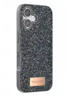 Onegif Apple iPhone 17 Bright Simli Kapak - Gümüş