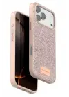 Onegif Apple iPhone 17 Pro Bright Simli Kapak - Pembe