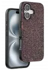 Onegif iPhone 16 Plus Bright Simli Kapak - Derin Mor