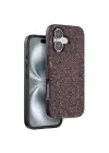 Onegif Apple iPhone 16 Plus Bright Simli Kapak - Derin Mor