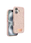 Onegif iPhone 16 Plus Bright Simli Kapak - Pembe