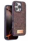 Onegif iPhone 16 Pro Max Bright Simli Kapak - Derin Mor