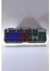 Oyuncu Klavyesi Q Klavye RGB Işıklı Mouse Hediyeli