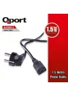 QPORT Q-POW1.5 1.5M PC POWER KABLOSU