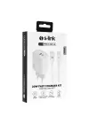 S-link SL-EC62TP Type-C 20W PD3.0 Quick Charge QC4.0 Kablo + Ev Şarj Adaptör