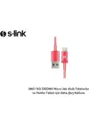 S-link SMG-140 1.3a Micro Usb pembe Data+Şarj Kablosu