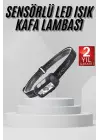 Sensörlü Şarjlı Type-c Şarj Işıklı Kafa Lambası Kamp Lambası