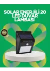 Solar Enerjili 20 LED Hareket Sensörlü Duvar Lambası