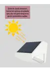 Suya Dayanıklı Solar Duvar Lambası – Akıllı Gece Sensörlü Işık