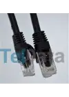 Teldata TLD-030S Cat6 0.30MT Siyah Utp Patch Kablo