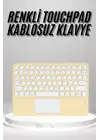 Touchpad Uyumlu Bluetooth Klavye Slim Kablosuz Wifi Q Klavye